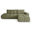 SOHO kihúzható olivazöld L alakú ülőgarnitúra