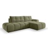SOHO ágyazható olivazöld L alakú ülőgarnitúra