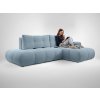 SOHO ágyneműtartós világoskék L alakú ülőgarnitúra