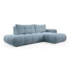 SOHO ágyazható világoskék L alakú ülőgarnitúra