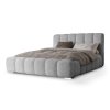 Modern szürke kárpitozott ágy Velo