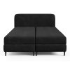 Fekete boxspring ágy Fubu
