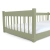 Leszanka olivazöld gyerekágy lábak nélkül