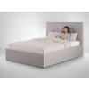 ZOLLY kárpitozott bézs franciaágy 160x200