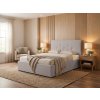 ZOLLY kárpitozott bézs franciaágy 180x200 a hálószobába