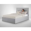 ZOLLY kárpitozott szürke franciaágy 180x200 modellel