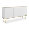ORIQUE fehér - arany széles komód