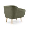 DORY olivazöld kordbársony fotel a dolgozószobába