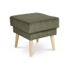 DORY olívazöld lábtartó tömör fa lábakkal