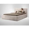 INEZ bézs kárpitozott franciaágy 140x200 modellel