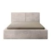 INEZ bézs kordbársony franciaágy 160x200