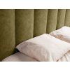 Huigo olívazöld kárpitozott franciaágy 140x200