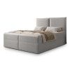Kárpitozott boxspring franciaágy Seleno 180x200 - világosszürke
