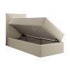 Seleno boxspring ágy ágyneműtartóval - krém színű