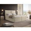Kárpitozott boxspring ágy Seleno 180x200 - krém színű