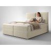 Boxspring krémszínű franciaágy Seleno 180x200