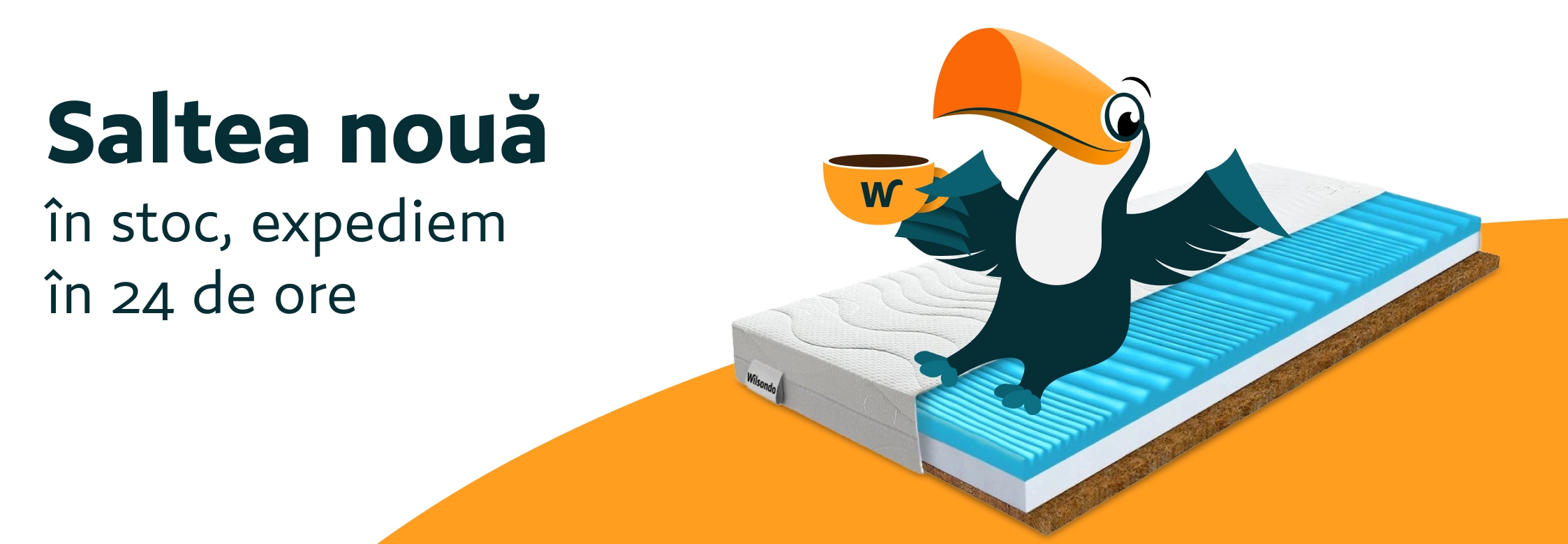 Saltea nouă în stoc, expediem în 24 de ore | Wilsondo.ro