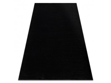 Covor dreptunghiular negru Softy