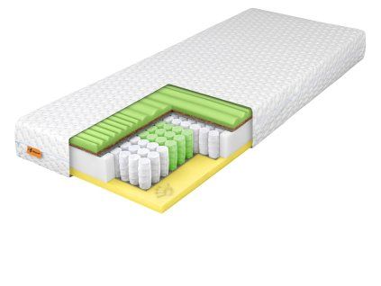Saltea cu arcuri tip pachet cu cocos Memora