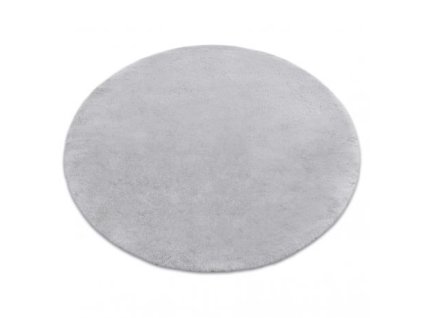 Siva okrogla preproga Teddy