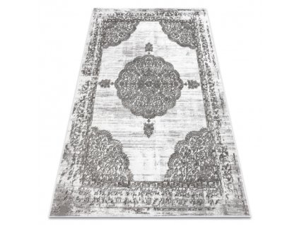 Siva strukturirana preproga Rozeta