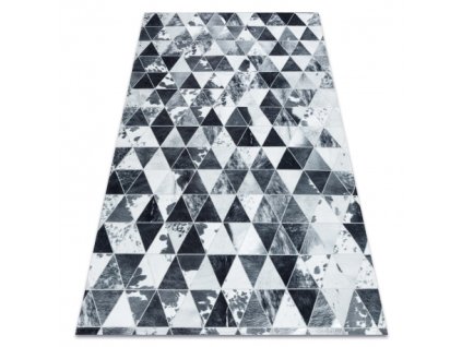 Sivo-bela preproga Patchwork