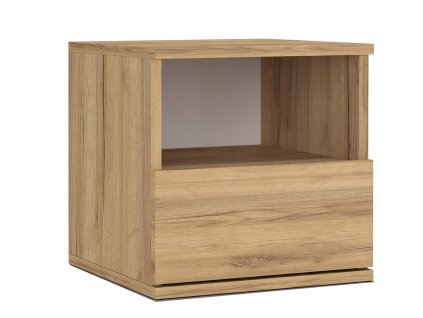 Nočna omarica v barvi hrast craft za otroško sobo ali spalnico.