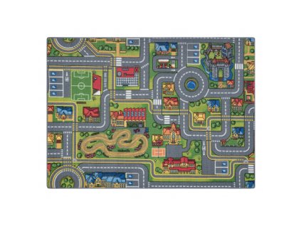 Siva protizdrsna preproga City life