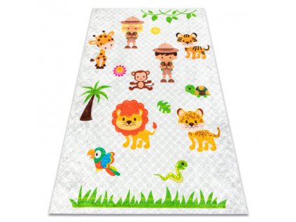 Siva otroška preproga Safari