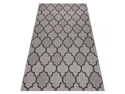 Sivo-črna preproga Sizal Floorlux