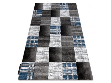 Sivo-modra pravokotna preproga Siena