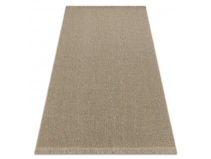 Sivo-bežna volnena preproga Villa