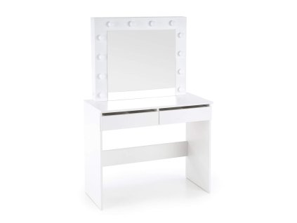 Bela kozmetična miza Hollywood