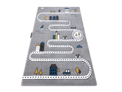 Prikaz preproge za otroško sobo Mestece.