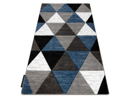 Sivo-modra preproga Rino s trikotniki