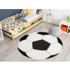 Otroška preproga žoga, v črno-beli izvedbi.