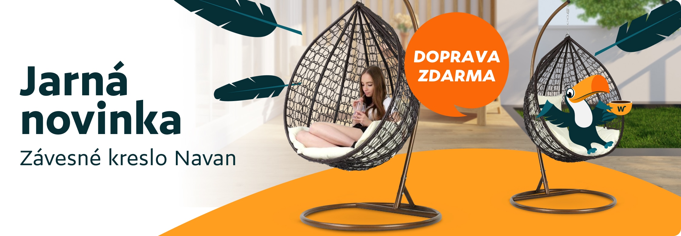 Závesne kreslo NAVAN - Apríl 25