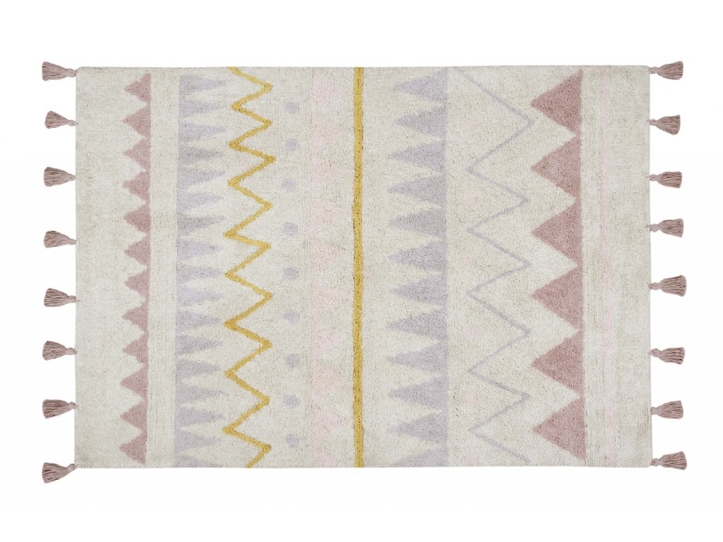 LC Béžový bavlnený vintage koberec Nude Rozmer: 140x200 cm