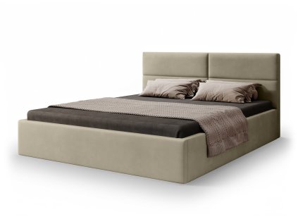Manželská posteľ Conti Slim v tmavobéžovej farbe