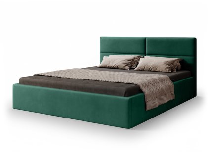 Manželská posteľ 160x200 v zelenom prevedení