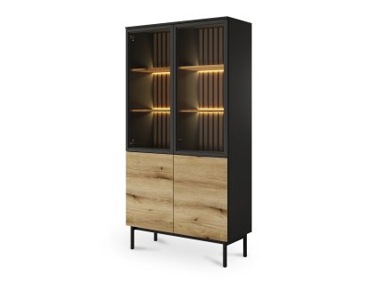 Vysoká vitrína Lango na nožičkách