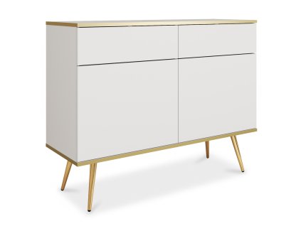 Biela komoda so zásuvkami