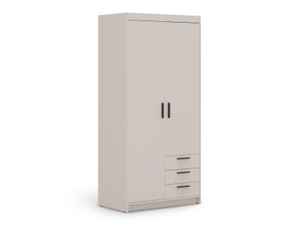 Piesková dvojdverová skriňa so zásuvkami Elenas