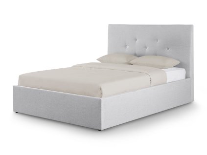 Sivá posteľ 180x200 Zolly