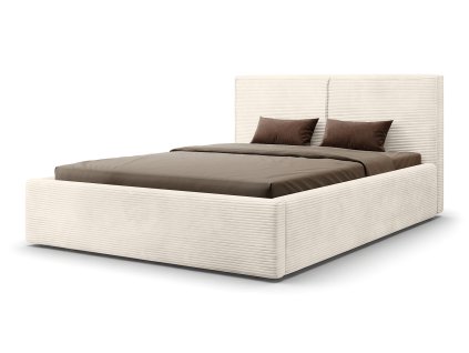 Béžová posteľ Inez