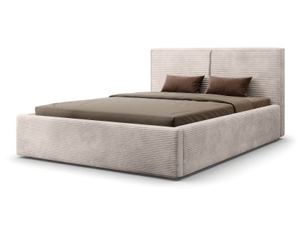 Čalúnená posteľ Inez - smotanová