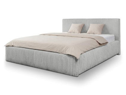 Sivá manželská posteľ Farese