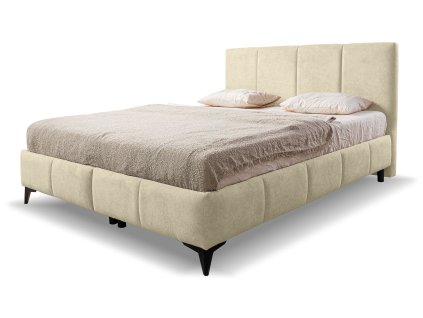 Krémová manželská posteľ Aténa