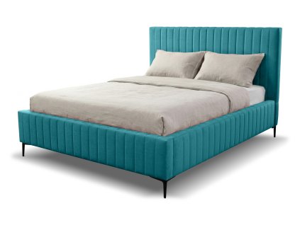 Tyrkysová manželská posteľ Layla
