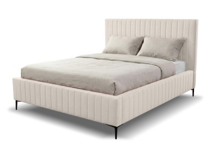 Smotanová manželská posteľ na nožičkách Layla